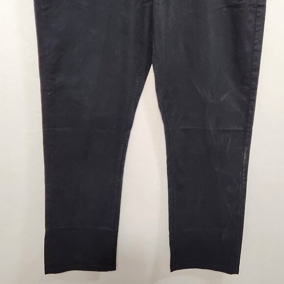 English Laundry Men's Size 38x30 Black 5 Pocket Straight Fit Cotton Blend Pants - Picture 10 of 15